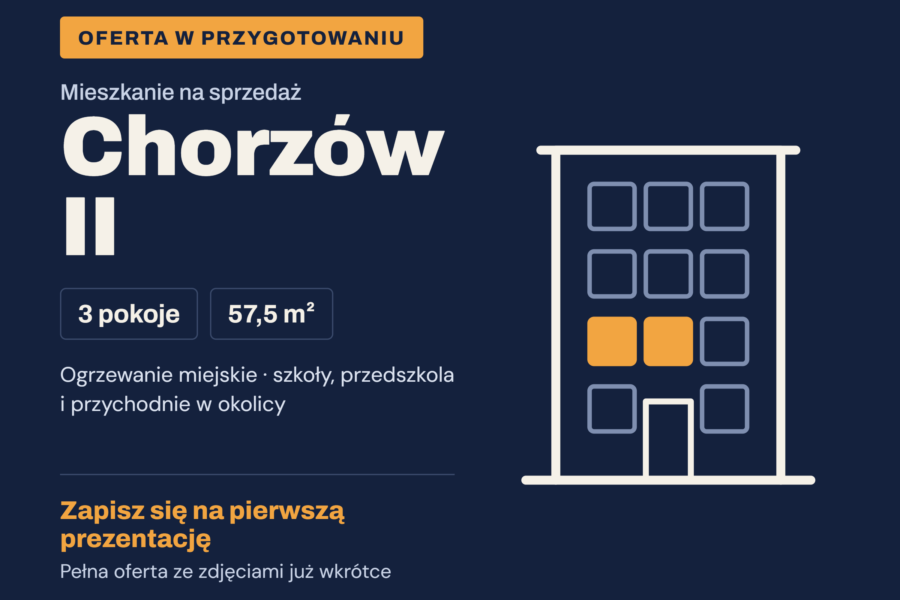 Chorzów II – 3 pokoje, 57,5 m², do remontu | OFERTA W PRZYGOTOWANIU